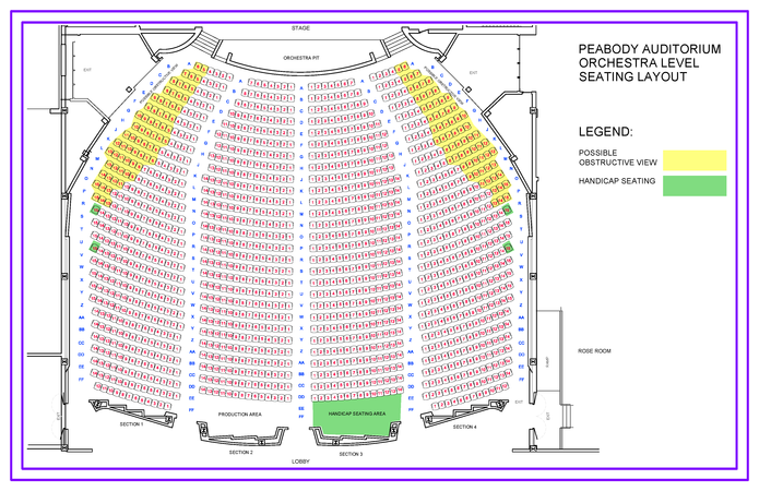 Orchestra Level Seating Chart