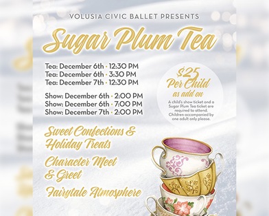 The Nutcracker Children's Sugar Plum Tea Party - 12:30PM